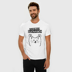 Футболка slim-fit Five Finger Death Punch - rock cat, цвет: белый — фото 2