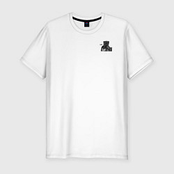 Футболка slim-fit Завоеватель задумался, цвет: белый