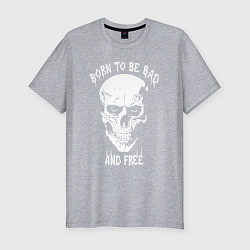 Мужская slim-футболка Born to be free