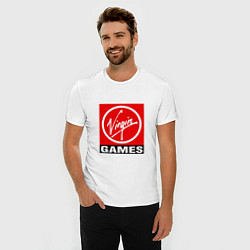 Футболка slim-fit Virgin games logo, цвет: белый — фото 2