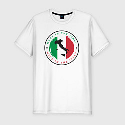Футболка slim-fit Сделан в Италии, цвет: белый