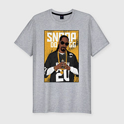 Футболка slim-fit Snoop dogg с цепями, цвет: меланж