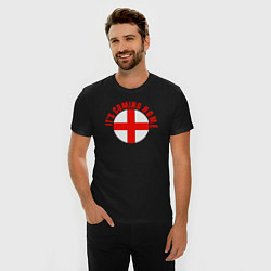 Футболка slim-fit Coming home England, цвет: черный — фото 2