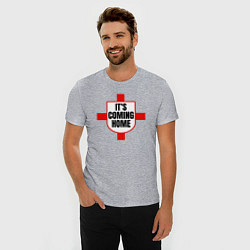 Футболка slim-fit England coming home, цвет: меланж — фото 2