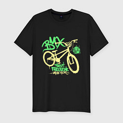 Футболка slim-fit BMX - street freestyle, цвет: черный