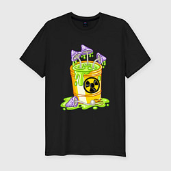 Мужская slim-футболка Токсичные грибы