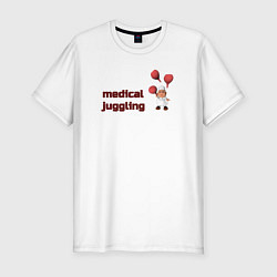Мужская slim-футболка Медицинское жонглирование