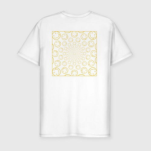 Мужская slim-футболка Nirvana logo / Белый – фото 2