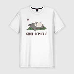 Футболка slim-fit Ghibli republic, цвет: белый