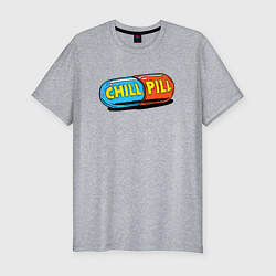 Мужская slim-футболка Chill pill