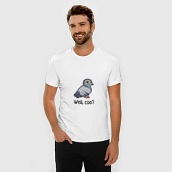 Футболка slim-fit The confused pigeon, цвет: белый — фото 2