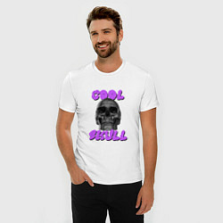 Футболка slim-fit Cool Skull, цвет: белый — фото 2