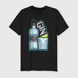 Футболка slim-fit Джин, цвет: черный