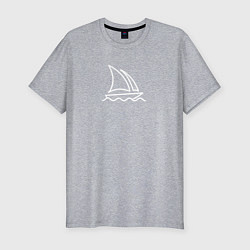 Мужская slim-футболка Лого Midjourney