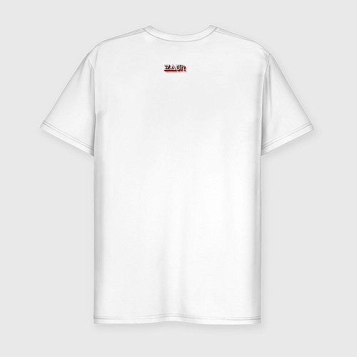 Мужская slim-футболка Парень на стиле / Белый – фото 2