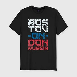 Футболка slim-fit Россия Ростов-на-Дону, цвет: черный