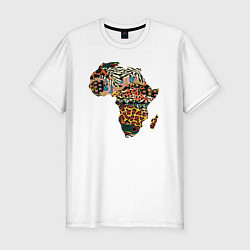 Мужская slim-футболка Africa