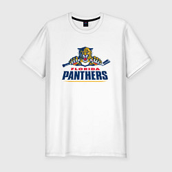 Мужская slim-футболка Florida panthers - hockey team