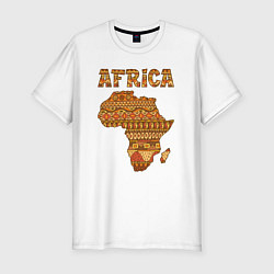 Мужская slim-футболка Стиль Африка