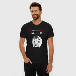 Футболка slim-fit Depeche Mode 2023 Memento Mori - White Skull 01, цвет: черный — фото 2