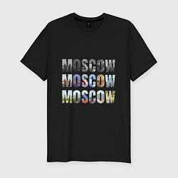 Футболка slim-fit Moscow - Москва, цвет: черный