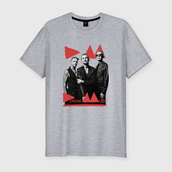 Мужская slim-футболка Depeche Mode - Delra Machine Band