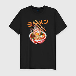 Футболка slim-fit Ramen Рамен, цвет: черный