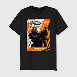 Футболка slim-fit КС 2 Азимов, цвет: черный