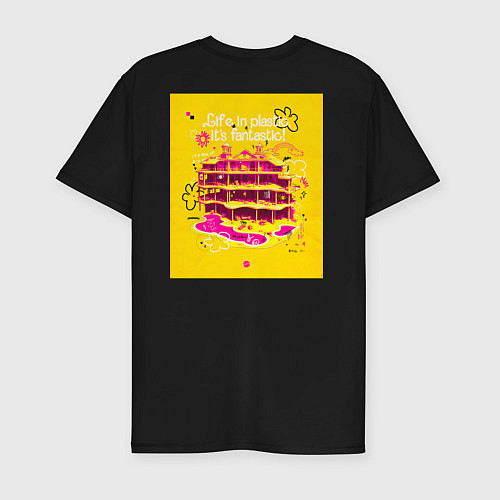 Мужская slim-футболка Barbie girl / Черный – фото 2