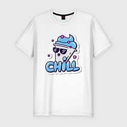 Мужская slim-футболка Отдых chill