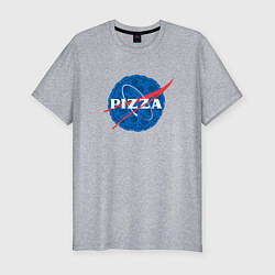 Мужская slim-футболка Pizza x NASA