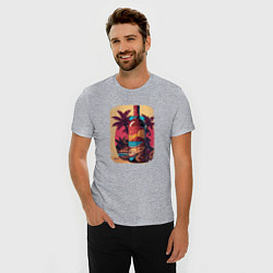 Футболка slim-fit Rum time, цвет: меланж — фото 2