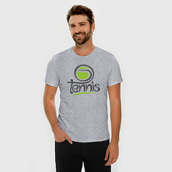 Футболка slim-fit Tennis ball, цвет: меланж — фото 2