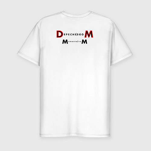 Мужская slim-футболка Depeche Mode - Dave Gahan and Martin Gore / Белый – фото 2
