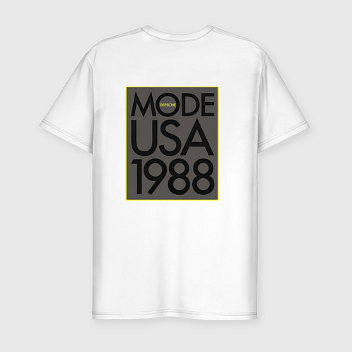Мужская slim-футболка Depeche Mode - 101 For The Masses / Белый – фото 2