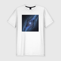 Мужская slim-футболка Космический путь