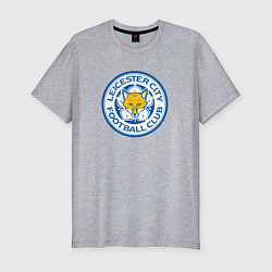 Футболка slim-fit Leicester city fc, цвет: меланж