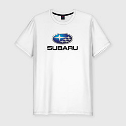 Мужская slim-футболка Subaru sport auto