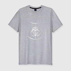 Мужская slim-футболка Логотип Elden Ring арт