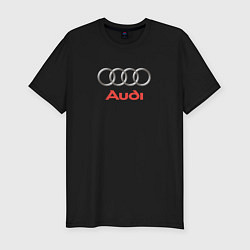 Футболка slim-fit Audi brend, цвет: черный