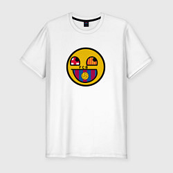 Мужская slim-футболка Barcelona smile