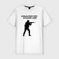 Мужская slim-футболка Counter strike 2 classik