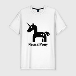 Футболка slim-fit Neural Pony, цвет: белый