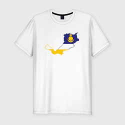 Мужская slim-футболка Республика Бурятия