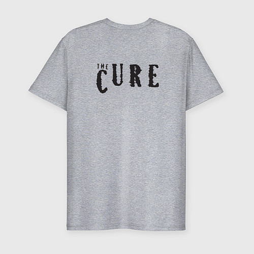Мужская slim-футболка The Cure - Robert Smith / Меланж – фото 2