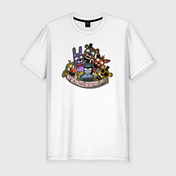Футболка slim-fit Команда ФНАФ, цвет: белый