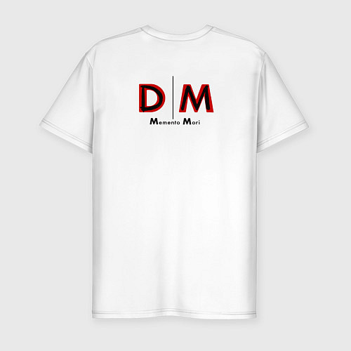 Мужская slim-футболка Depeche Mode - Andy Fletcher Face / Белый – фото 2