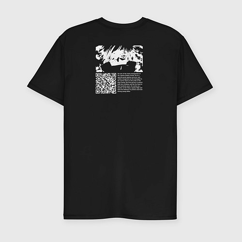 Мужская slim-футболка Личный годжо / Черный – фото 2