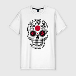 Мужская slim-футболка Japan skull