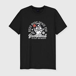 Мужская slim-футболка Basketball to play anywhere